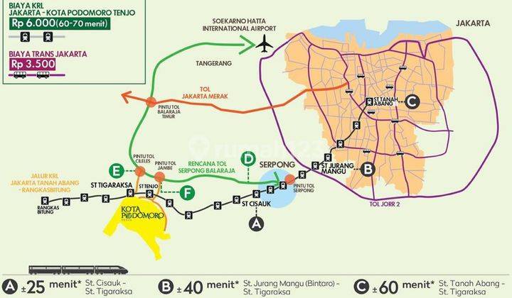 Ruko Impian Di Kota Podomoro Tenjo Dekat Stasiun 7