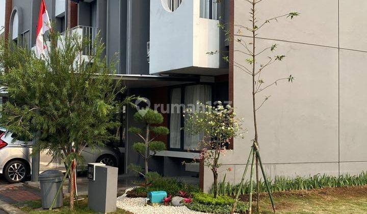 Rumah Minimalis Modern Full Furnished Cluster Freja Suite Bsd City Hoek Dekat Aeon Mall 1