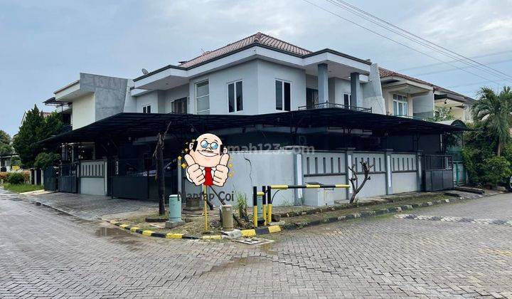 Jual BU Dan cepat rumah hoek 15.5x17 full furnished SHM siap huni permata karang tengah 1