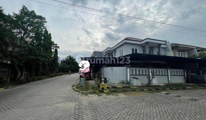 Jual BU Dan cepat rumah hoek 15.5x17 full furnished SHM siap huni permata karang tengah 2