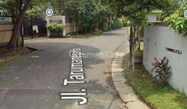 Kavling besar bentuk kotak di Jl. Raya di Cirendeu dekat St MRT Lebak bulus 2