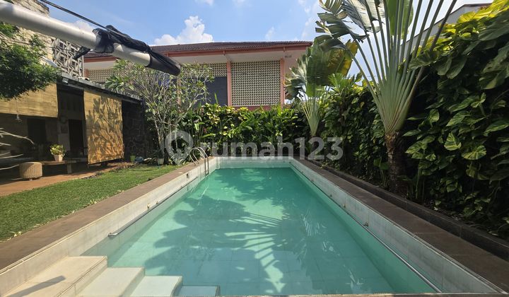 For Sale Tropical House, quiet and private location in Lebak Bulus, Negotiable Price (NB)
