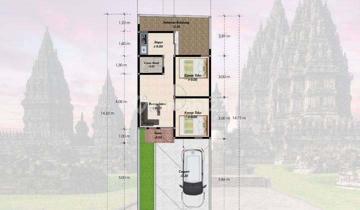 Rumah Murah Pinggir Jalan 5 Menit Dari Candi Prambanan 2