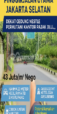 Jual Cepat Tanah Komersial Pasar Minggu - Akses Jalan Besar