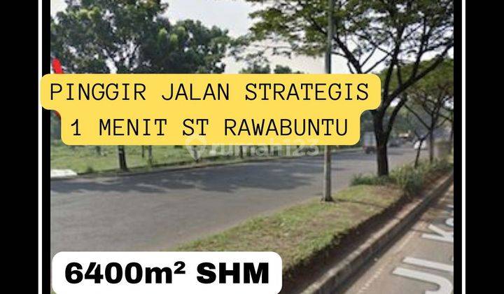 Jual Tanah di BSD Serpong SHM Pinggir Jl 1 menit ST Rawabuntu  1