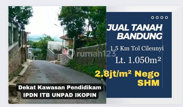 Jual Tanah Di Cileunyi Bandung Pinggir Jln 1.5Km Tol Cileunyi 1