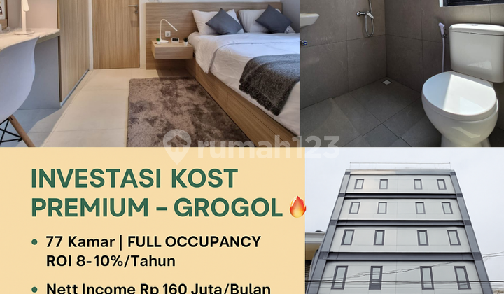 Rumah Kost Net Income 160jutaan/bln Dijual Di Grogol 77 Kamar