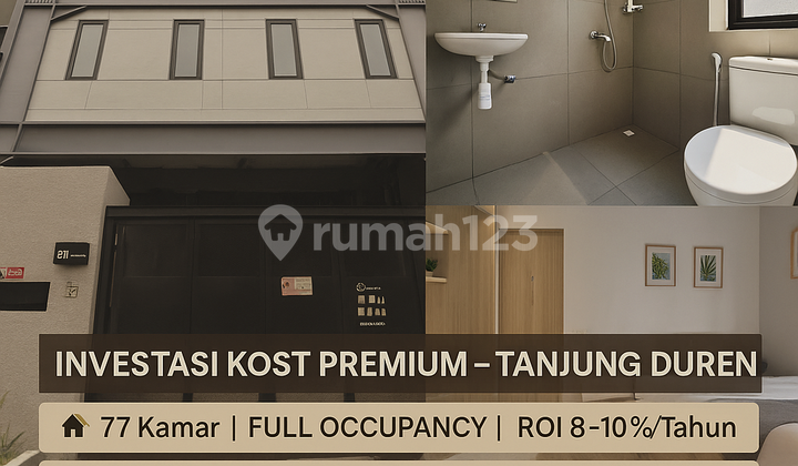 Rumah Kost Grogol 77 Kamar Nett Income 160jt/bln Roi 8-10%/thn Rumah Kost Grogol 77 Kamar Nett Income 160jt/bln Roi 8-10%/thn