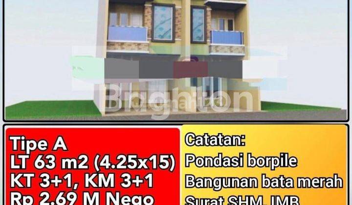 Rumah Tomang Dekat Grogol Jakarta Barat-3,25 Lantai & Rumah Baru 1