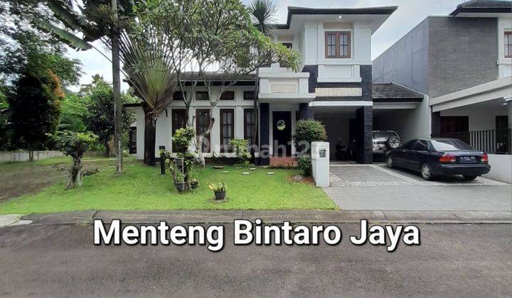 Rumah megah hoek lahan luas di cluster menteng bintaro jaya 1