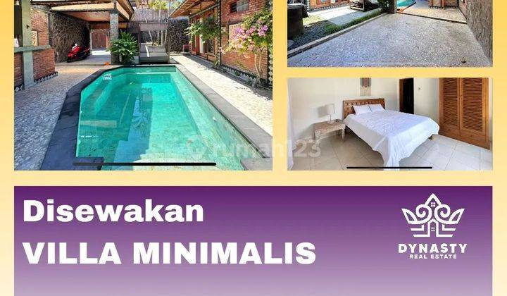 DISEWAKAN VILLA MINIMALIS VILLa 3 Kamar Tidur Baru 1