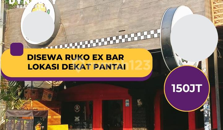 For Rent Ex-Bar Shop House in Kuta Strategic Location Near the Beach