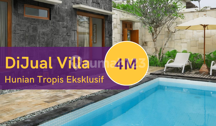 Dijual Villa With Pool di Jimbaran Lingkungan Asri