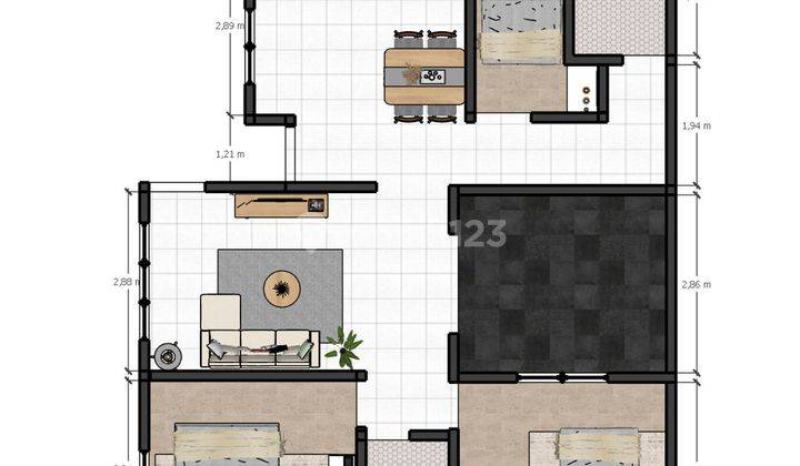 Rumah Strategis 3 Kamar 15 Menit ke RSUD Cipayung Siap Renov J25849 2