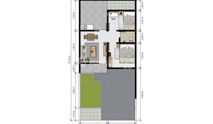 Rumah SHM Siap Huni 10 menit ke Mall Metropolitan Cibubur Dibantu KPR J17593 2