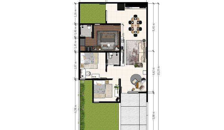 Rumah Minimalis 3 KT 15 Menit ke Gerbang Tol Serpong 1 Siap Huni J-16047 2