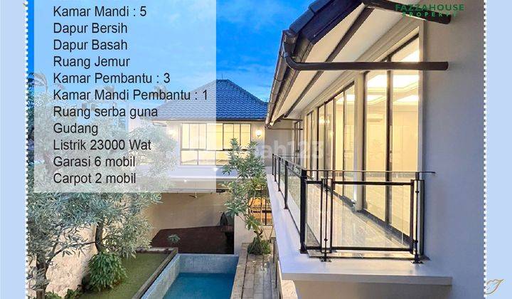 For Rent Rumah Sewa Mewah Luxury Lift Nuansa Bali Tropis Good Location Dekat Bukit Golf Dan Sekolah Jis Dekat Mall Harga Murah Di Pondok Indah Jakarta Selatan 7