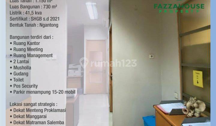 Turun Harga Mendekati Harga Njop 2023 Bangunan Komersil Ex. Gudang Di Saharjo Tebet Jakarta Selatan 4