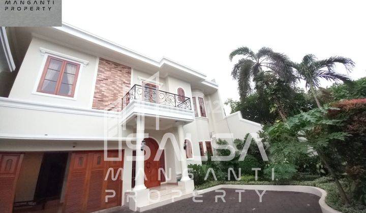 Disewakan Cepat Rumah Cantik Beautiful Furnish Harga Murah 590 juta Depan 2 mobil Lokasi Nyaman Asri Private Pool dan Garden Area Kemang Jakarta Selatan 1