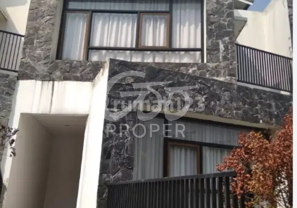 tampak depan rumah modern dijual di jl