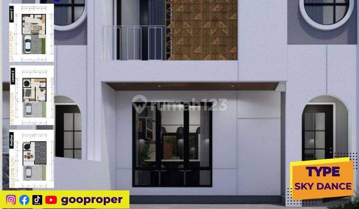 Rumah 2 Lantai Baru di Skyland Sekarpuro Pakis Malang 2