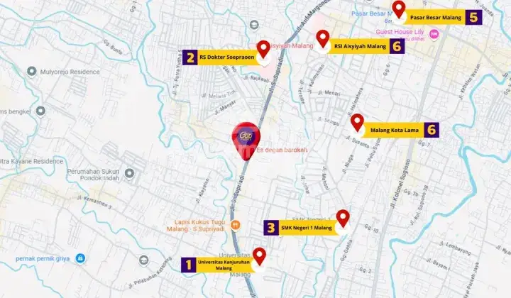 Ruko Strategis Cocok Untuk Usaha di Jl S Supriadi Kota Malang 2