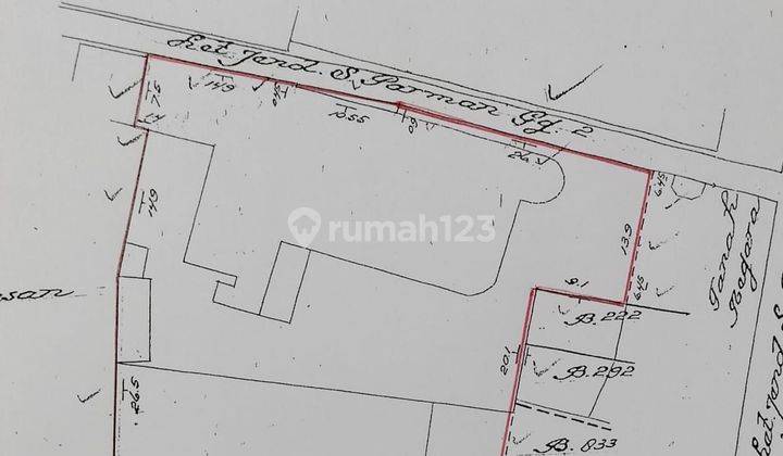 Ruang usaha Jalan Poros di Jl. Letjend S Parman, Malang 1.084 M 2