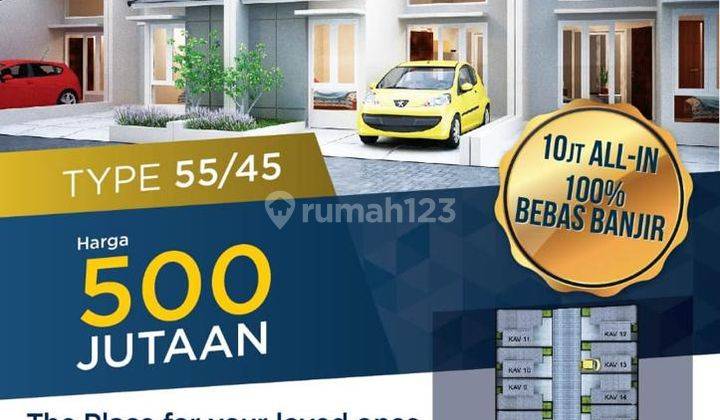 Rumah Murah Dp 10 Juta Langsung Akad Bebas Banjir Di Gunung Putri Bogor, Bogor 14