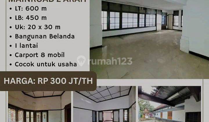 Ruang Usaha Rumah Klasik di Mainroad Pajajaran 2 Arah Bandung 1