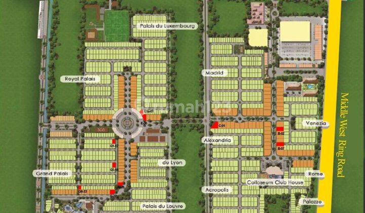 Jual murah kavling main Boulevard Wisata Bukit Mas Surabaya 1