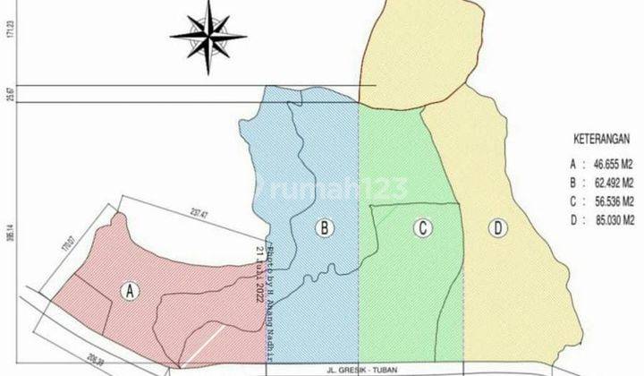 DIJUAL TANAH 0 JALAN RAYA DAENDLES MANYAR GRESIK 1