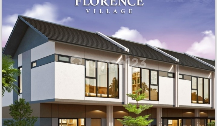 Rumah dan Rumah Usaha Florence Village di Jakarta Garden City 900jtan 1