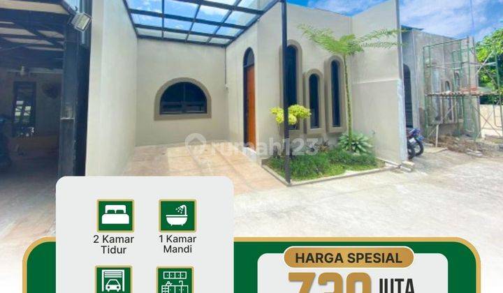 RUMAH 1 LANTAI DESAIN MEWAH DI SLEMAN UTARA DEKAT KE KAMPUS UII 1