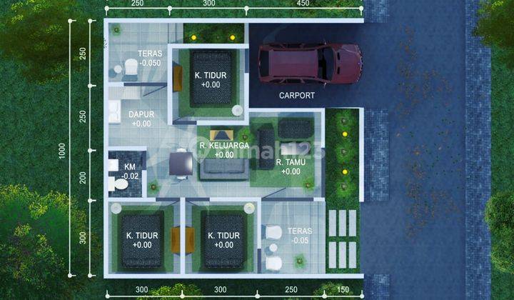 Rumah Siap Bangun di Jl Seyegan godean Ditimur Rs Atturots 3