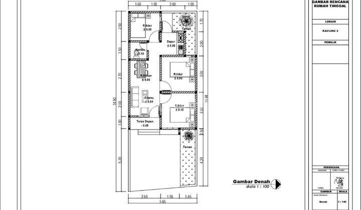 Rumah Modern 3 Kamar 500 Jt di Jl Tajem Utara Ringroad 2