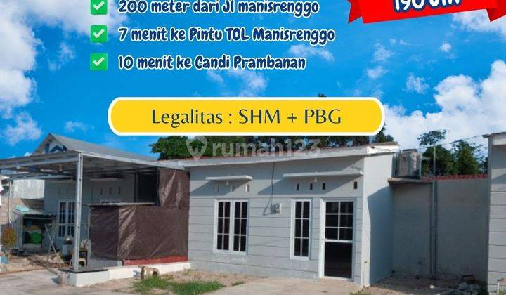 Dijual Rumah Murah Dibawah 200JT Di Prambanan, SHM 1