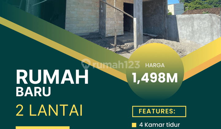 Rumah Baru Cantik 2 Lantai Desain Modern di Mlati Sleman 1