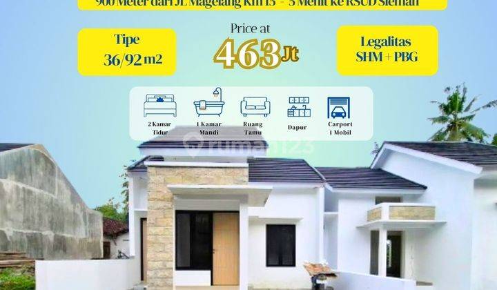 Rumah Dijogja Utara, Pesan Bangun Harga 400JTan 1