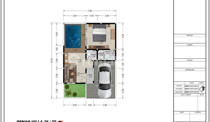 Rumah Villa Ada Kolam Renang View Pegunungan Daerah Sleman