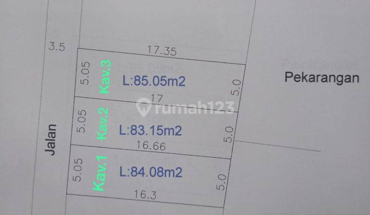 Rumah Modern Siap Bangun di Jl Berbah Belakang Pabrik Sampoerna 2