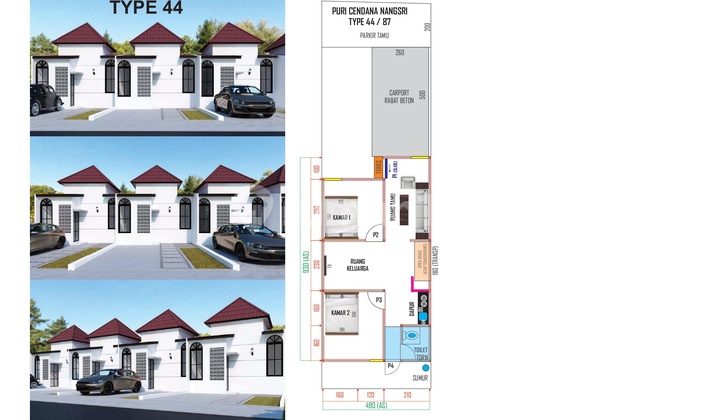 Rumah Minimalis 2 Kamar Tidur Harga 200Jt-An di Utara Prambanan, Legalitas SHM 2