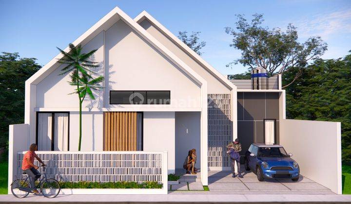 Dijual Rumah Scandinavian Cantik di Dekat Pasar Cebongan 1