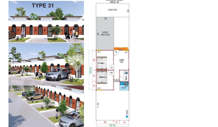 House 200M - Minimalist Design North of Prambanan Station, SHM 2