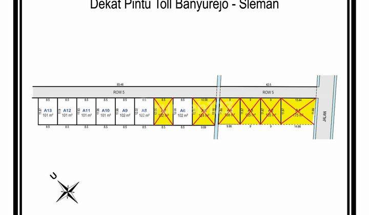 Dekat Exit Toll Tempel Kavling SHM Jl. Magelang 2