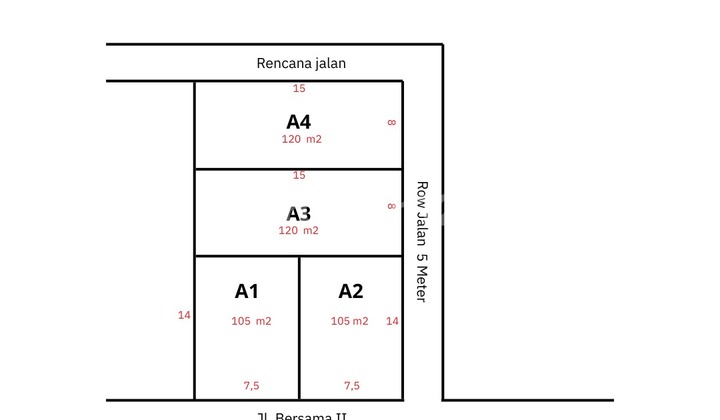 Premium Kawasan Elit Demang Tanah SHM Siap Bangun