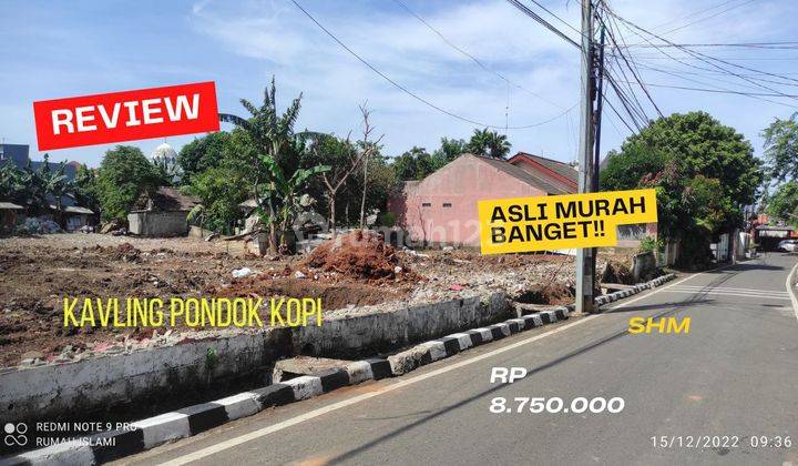 Tanah Kavling Murah Pondok Kopi Jakarta Timur Shm Siap Bangun 1