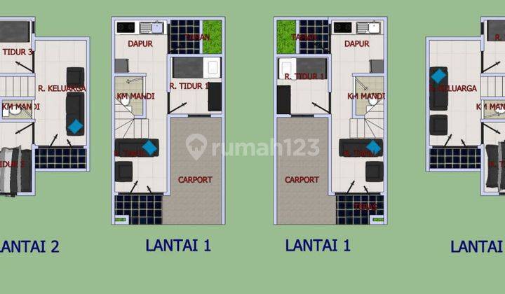 Rumah Minimalis 2 Lt Kalisari Pasar Rebo Dkt Mall Cijantung 2