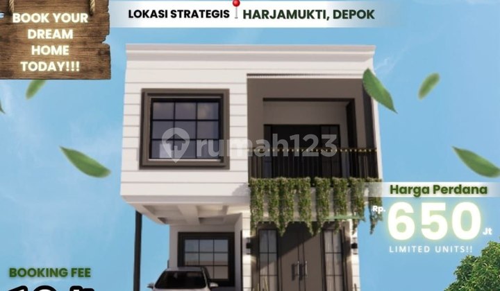 Two-Story House Near LRT Harjamukti with SHM