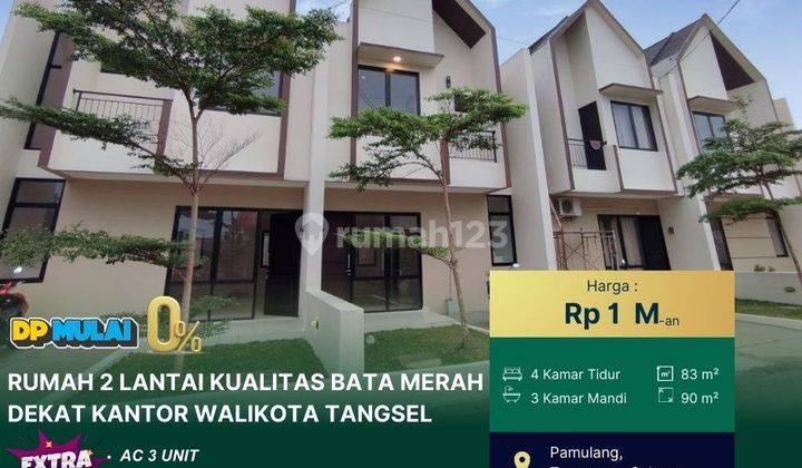 Jual Murah Rumah 2 Lantai Siap Huni Dp 0 Pamulang Tangerang Selatan 1