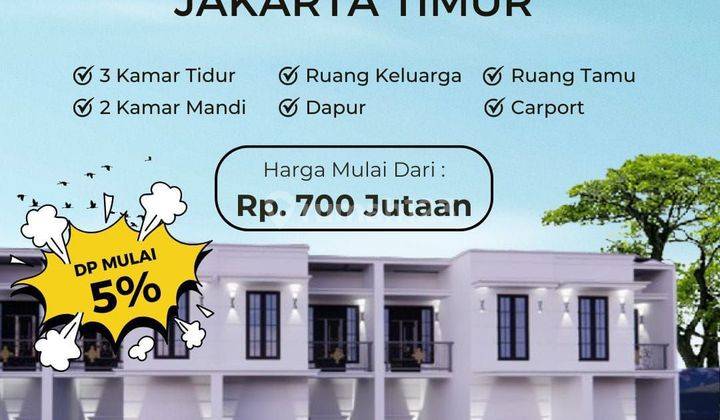 Rumah Minimalis 2 Lt Kalisari Pasar Rebo Dkt Mall Cijantung 1